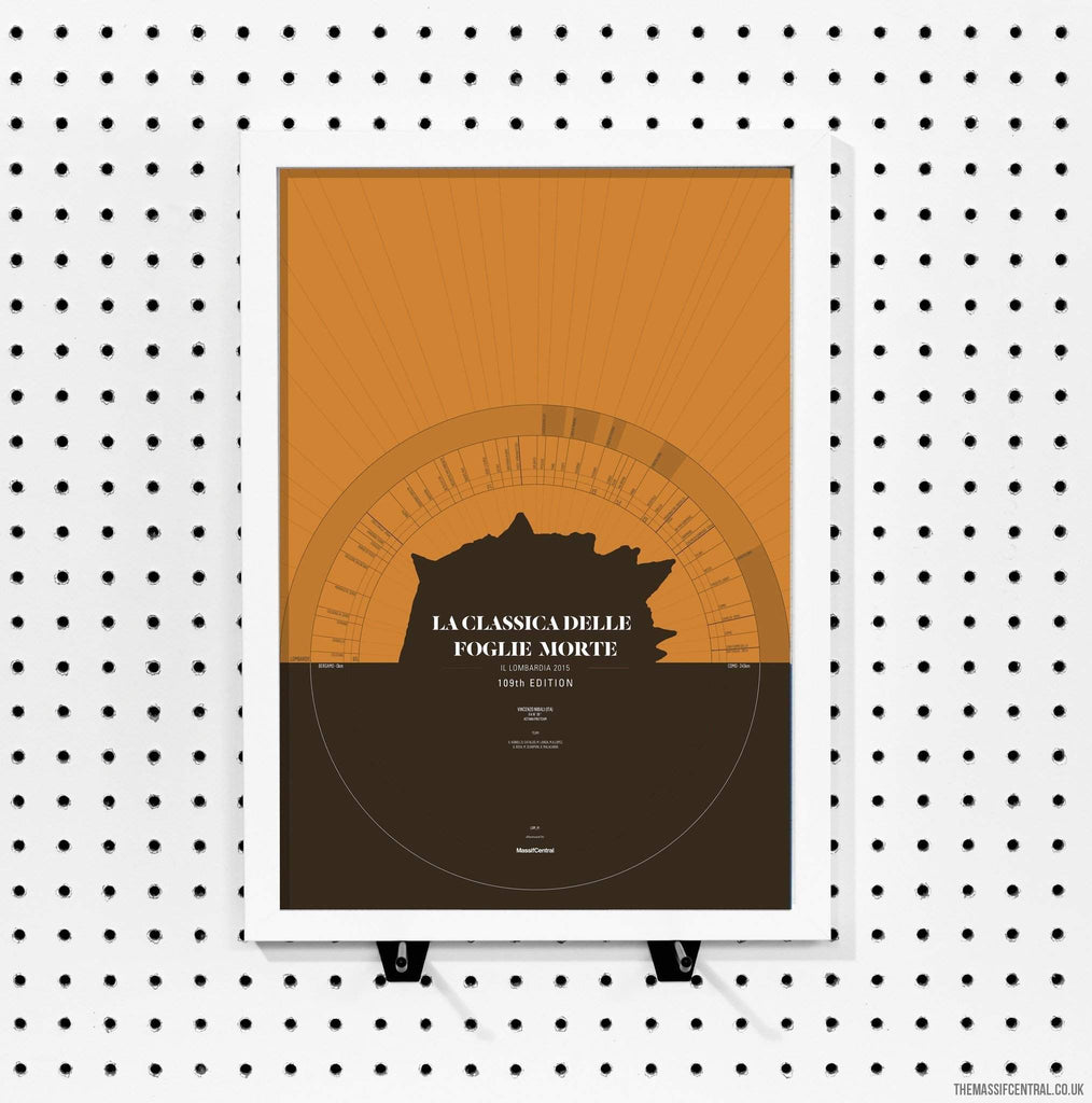 Il Lombardia - 2015 Orange Brown-Limited Edition Print-MassifCentral